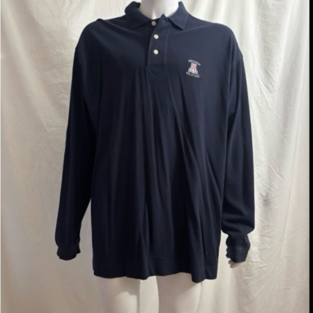 Cutter & Buck Dark Blue Long Sleeve Polo